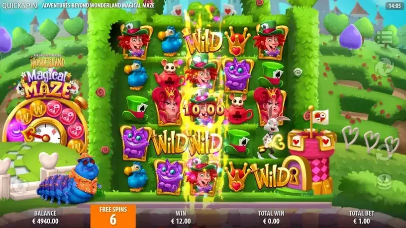Adventures Beyond Wonderland Magical Maze slot screenshot 6