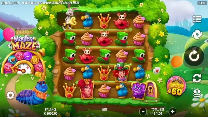 Adventures Beyond Wonderland Magical Maze slot screenshot 1