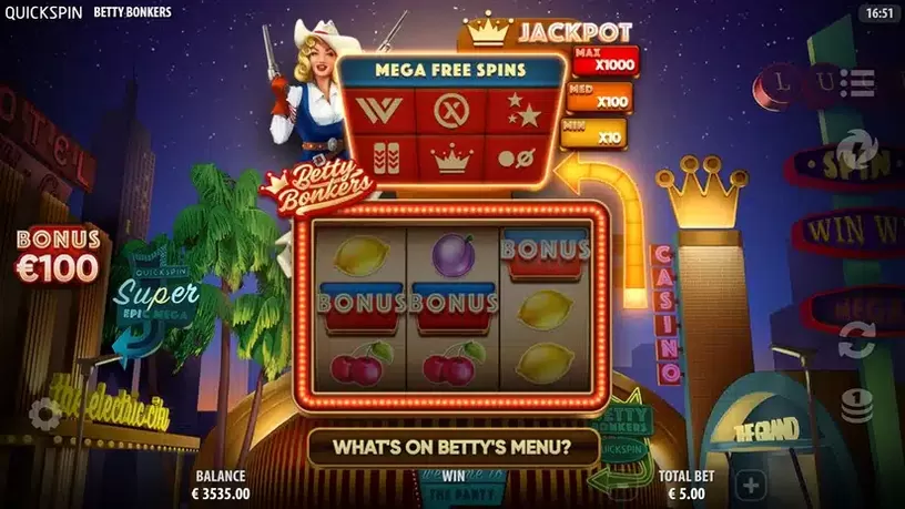 Betty Bonkers slot screenshot 4