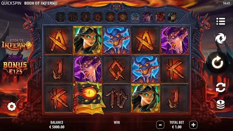 Book of Inferno slot screenshot 1