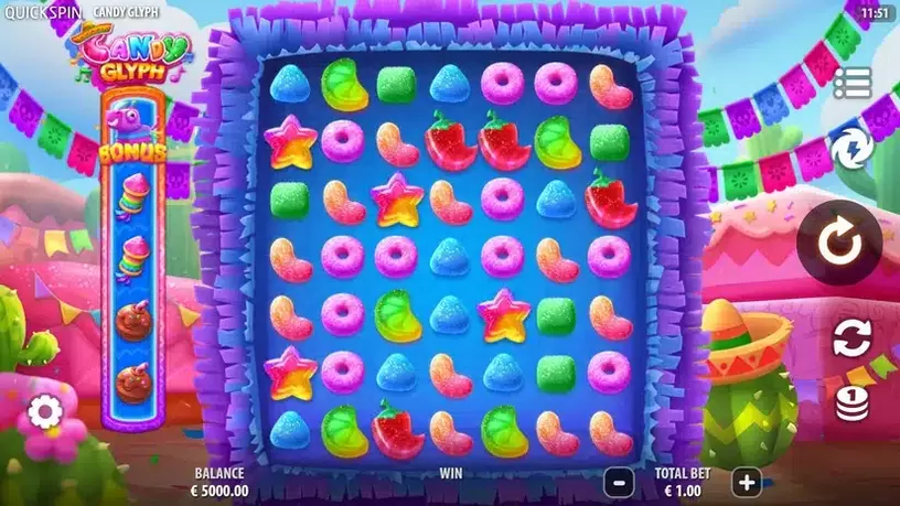 Candy Glyph slot screenshot 1