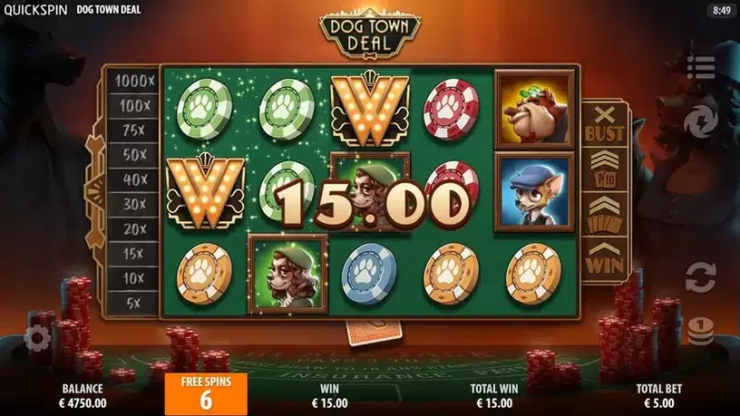 Dog Town Deal slot screenshot 3
