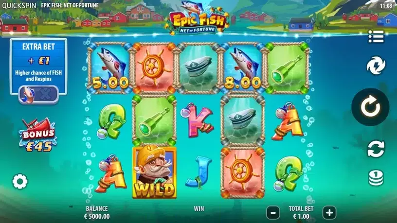 Epic Fish Net of Fortune slot screenshot 1