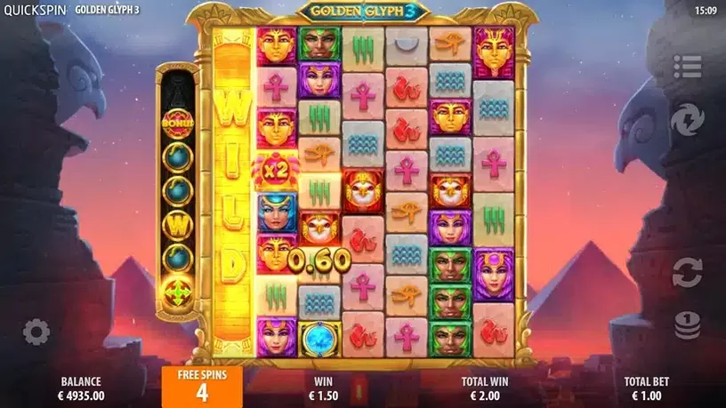 Golden Glyph 3 slot screenshot 3