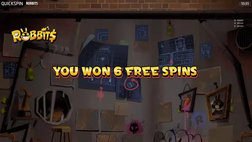 Robbits slot screenshot 2