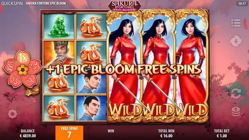 Sakura Fortune Epic Bloom slot screenshot 5