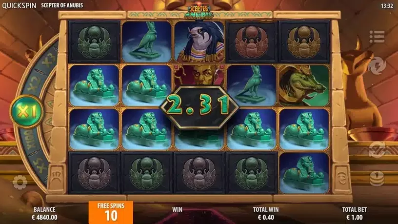 Scepter of Anubis slot screenshot 4