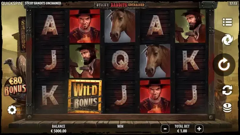 Sticky Bandits Unchained slot screenshot 1
