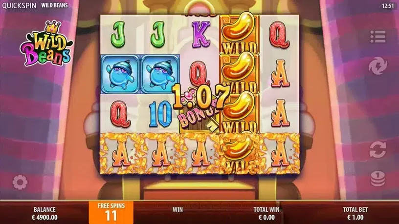 Wild Beans slot screenshot 1