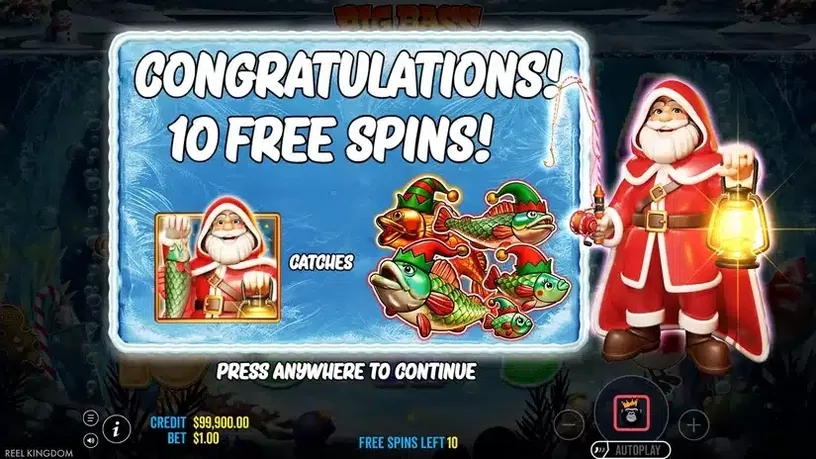 Big Bass Christmas Frozen Lake slot screenshot 5