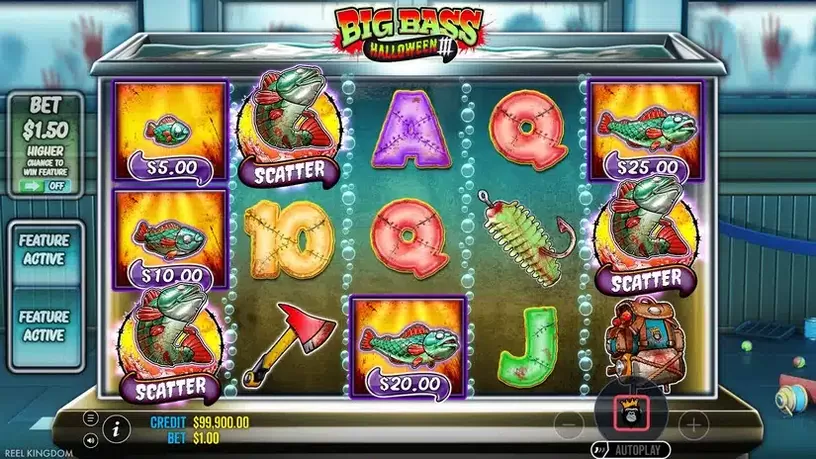 Big Bass Halloween 3 slot screenshot 2
