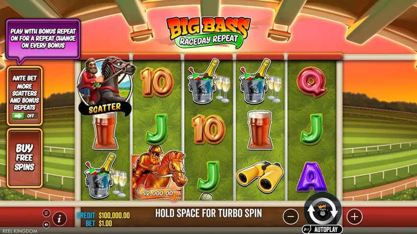 Big Bass Raceday Repeat slot screenshot 1