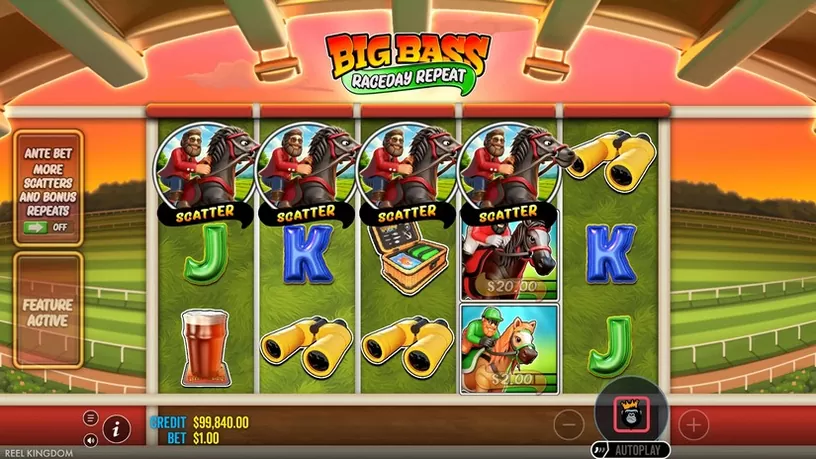 Big Bass Raceday Repeat slot screenshot 2
