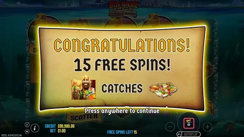 Big Bass & The Gold Ness Monster slot screenshot 4
