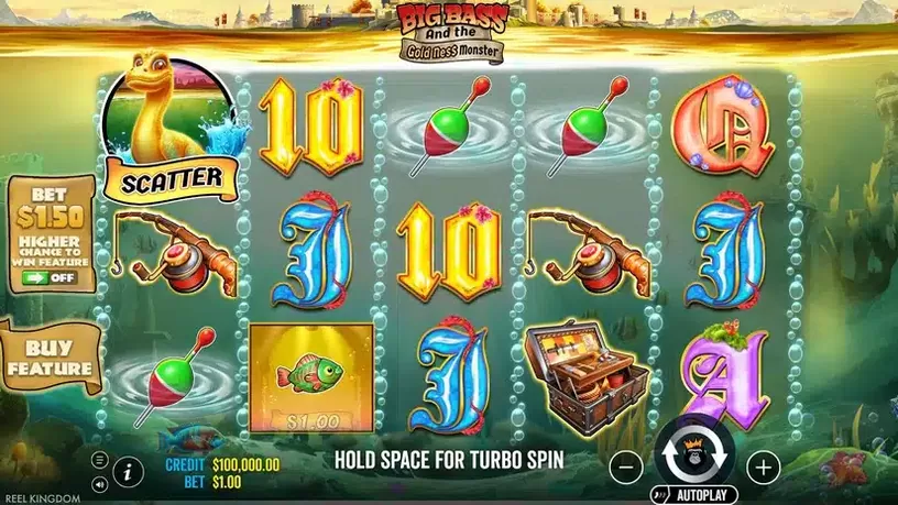 Big Bass & The Gold Ness Monster slot screenshot 1