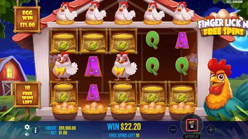 Finger Lick’n Free Spins slot screenshot 5
