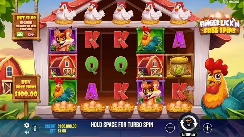 Finger Lick’n Free Spins slot screenshot 1