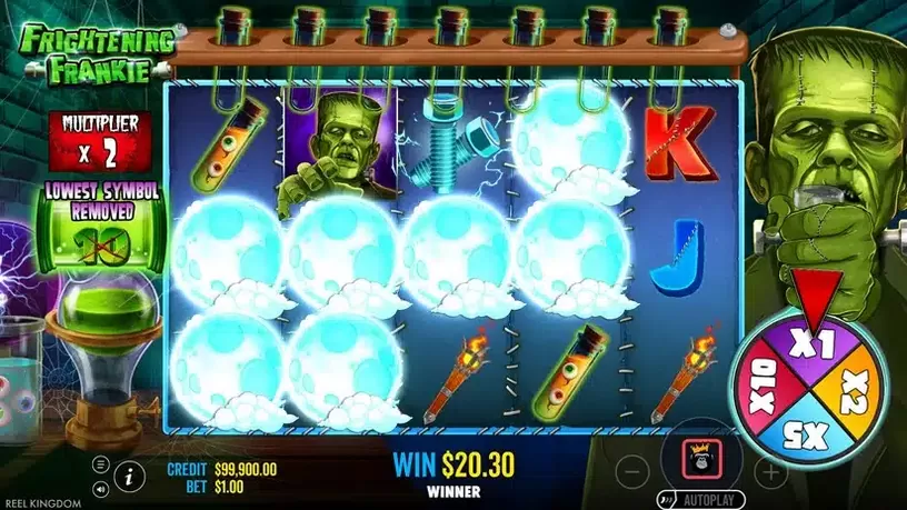 Frightening Frankie slot screenshot 6