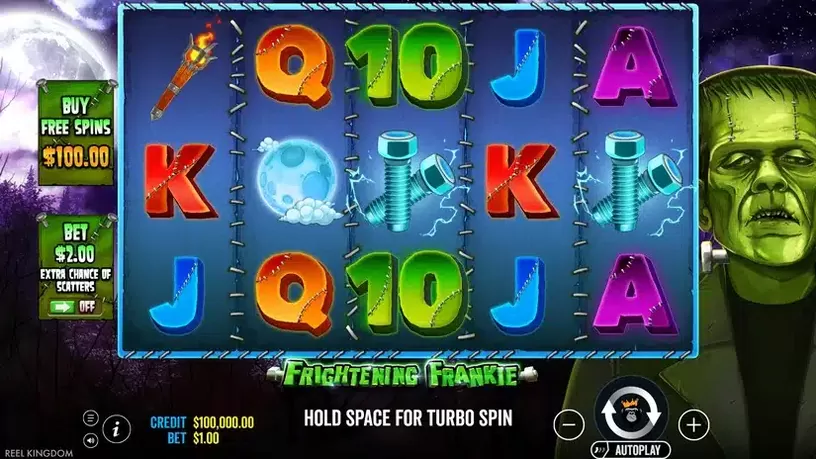 Frightening Frankie slot screenshot 1