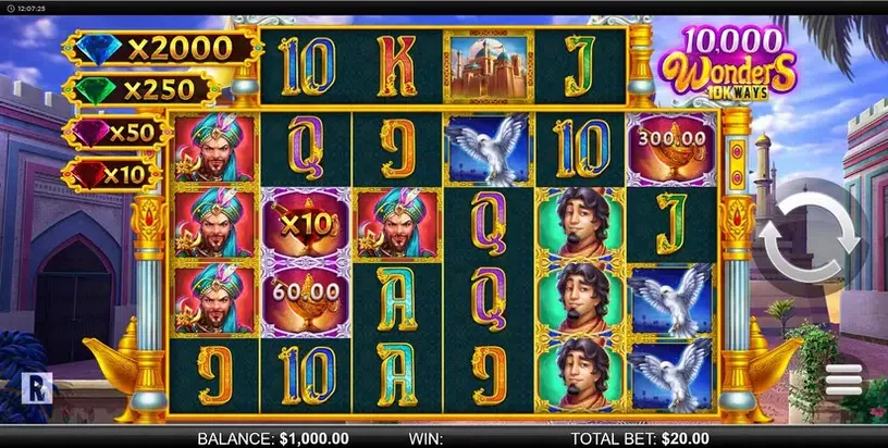 10000 Wonders 10k Ways slot screenshot 1