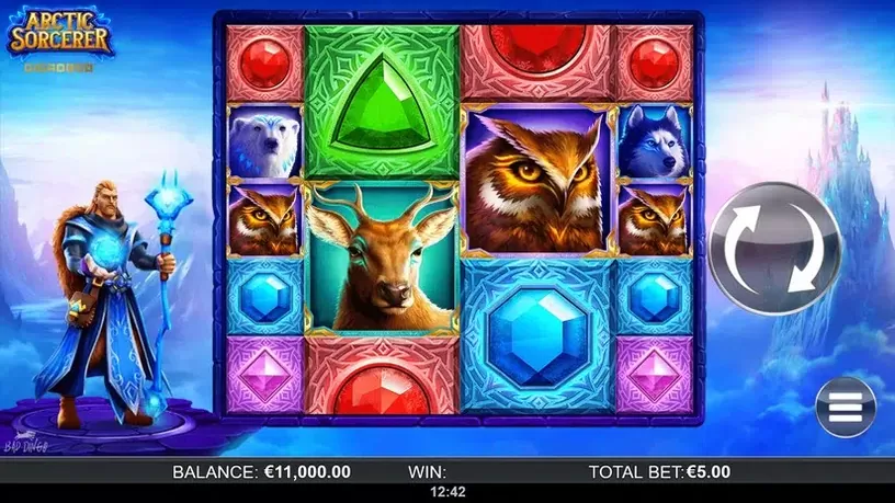 Arctic Sorcerer Gigablox slot screenshot 1