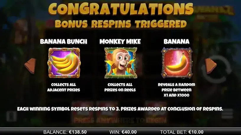 Bananaz 10K Ways slot screenshot 3