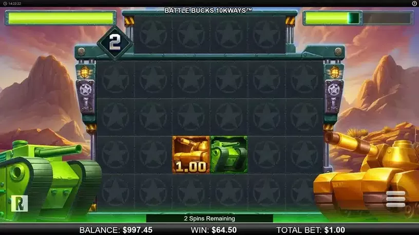 Battle Bucks 10k Ways slot screenshot 5