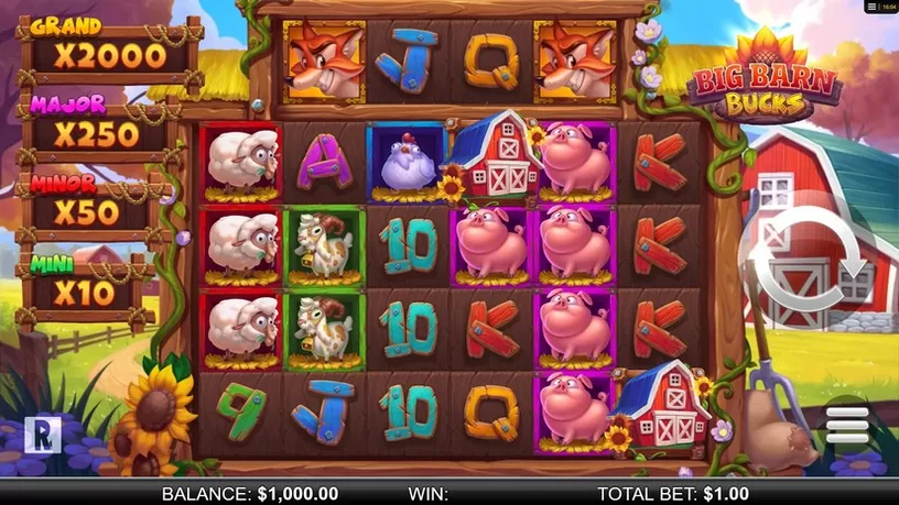 Big Barn Bucks slot screenshot 1