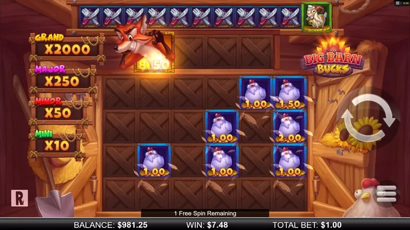 Big Barn Bucks slot screenshot 5