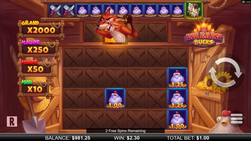 Big Barn Bucks slot screenshot 4