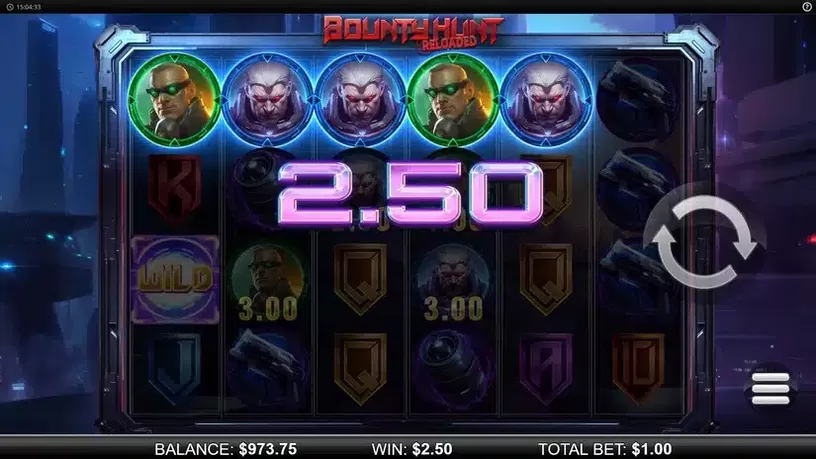 Bounty Hunt Reloaded slot screenshot 4