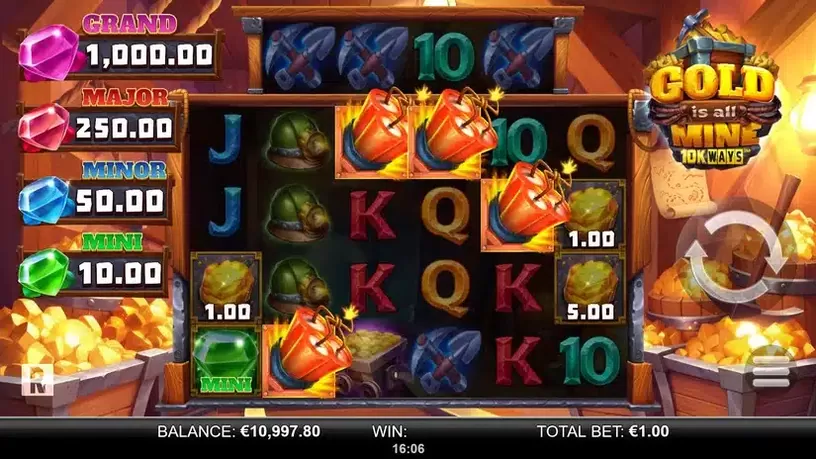 Gold is all Mine 10K Ways slot screenshot 5