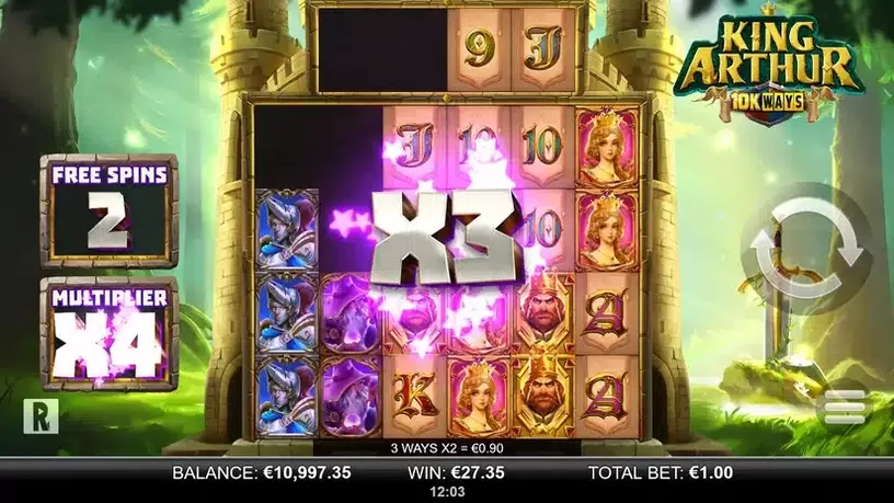 King Arthur 10K Ways slot screenshot 6