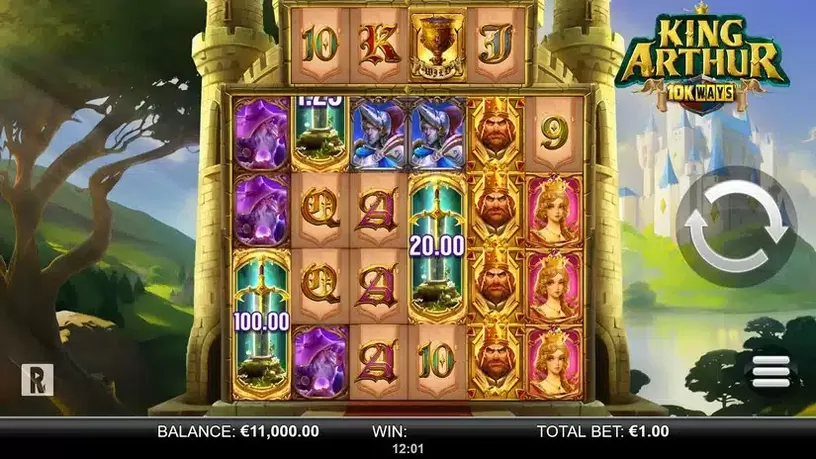 King Arthur 10K Ways slot screenshot 1