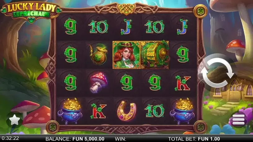 Lucky Lady Leprechaun slot screenshot 1