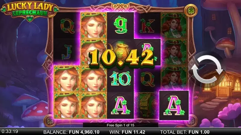 Lucky Lady Leprechaun slot screenshot 6
