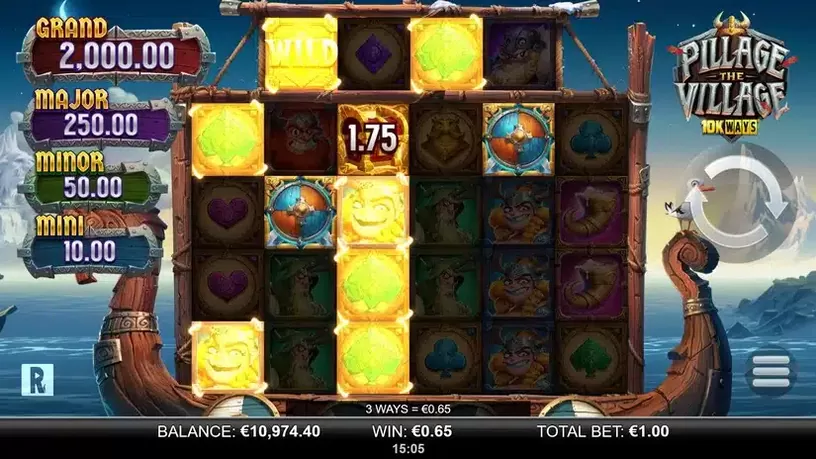 Pillage the Village 10k Ways slot screenshot 4