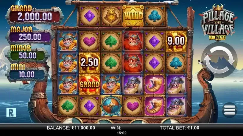 Pillage the Village 10k Ways slot screenshot 1