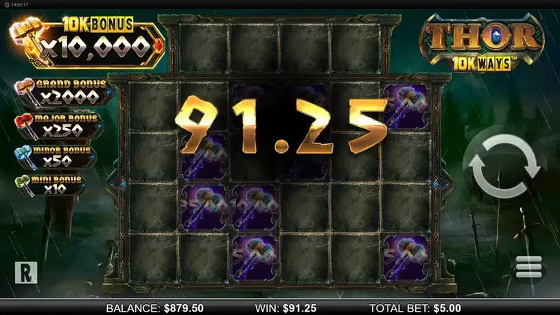 Thor 10K Ways slot screenshot 7