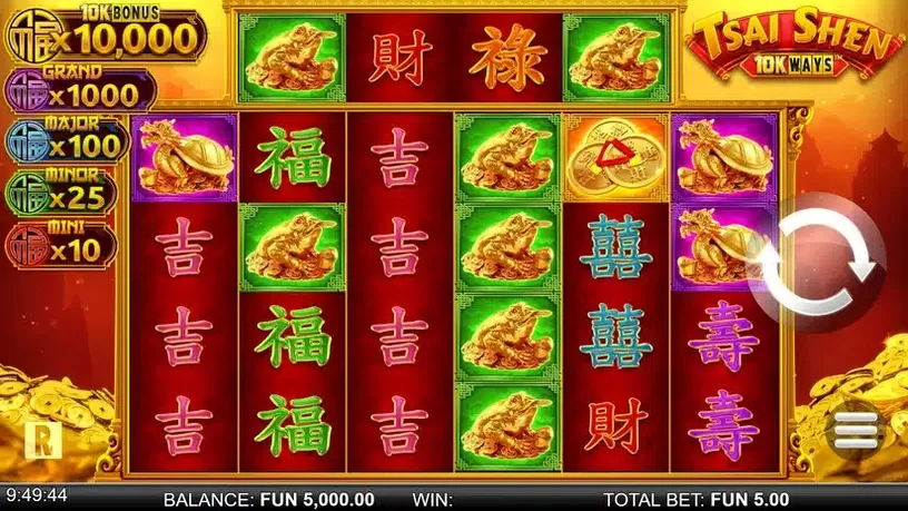 Tsai Shen 10K Ways Dream Drop slot screenshot 1