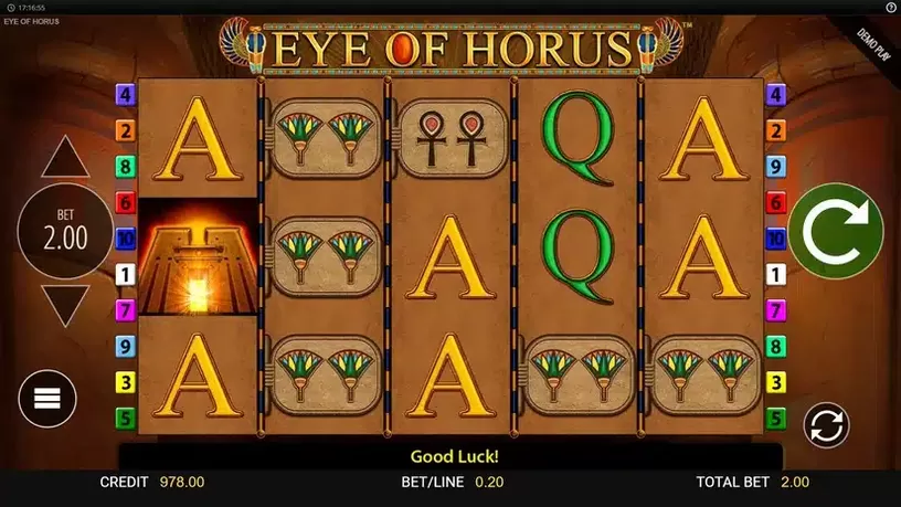 Eye of Horus slot screenshot 2