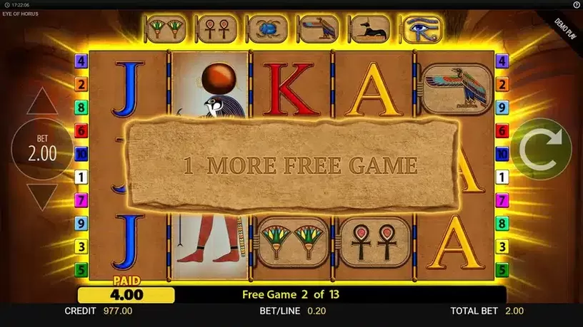 Eye of Horus slot screenshot 4
