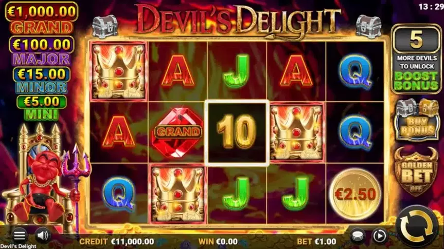 Devil’s Delight slot screenshot 1