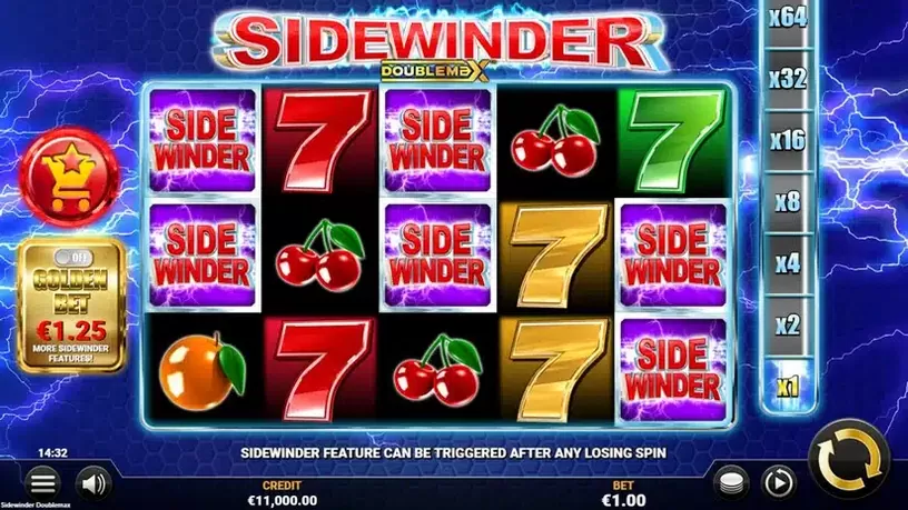 Sidewinder DoubleMax slot screenshot 1