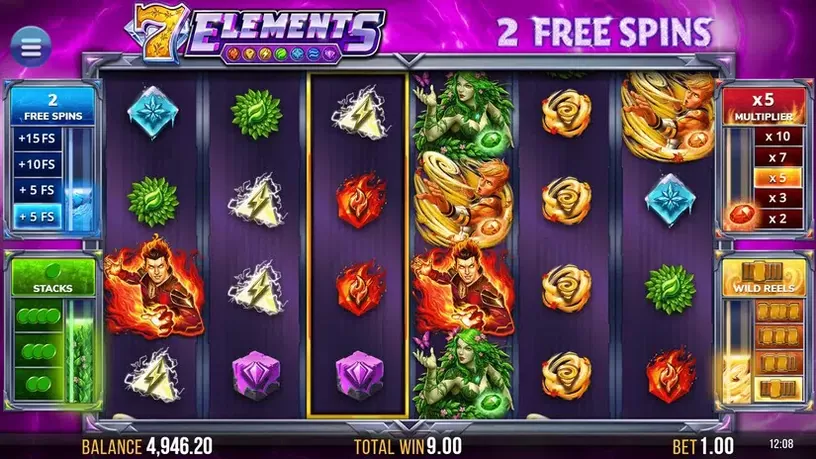 7 Elements slot screenshot 6