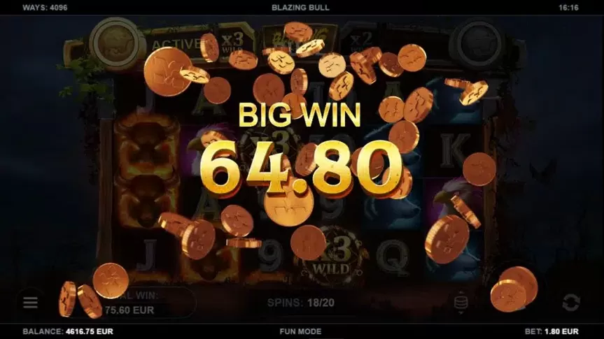 Blazing Bull slot screenshot 5