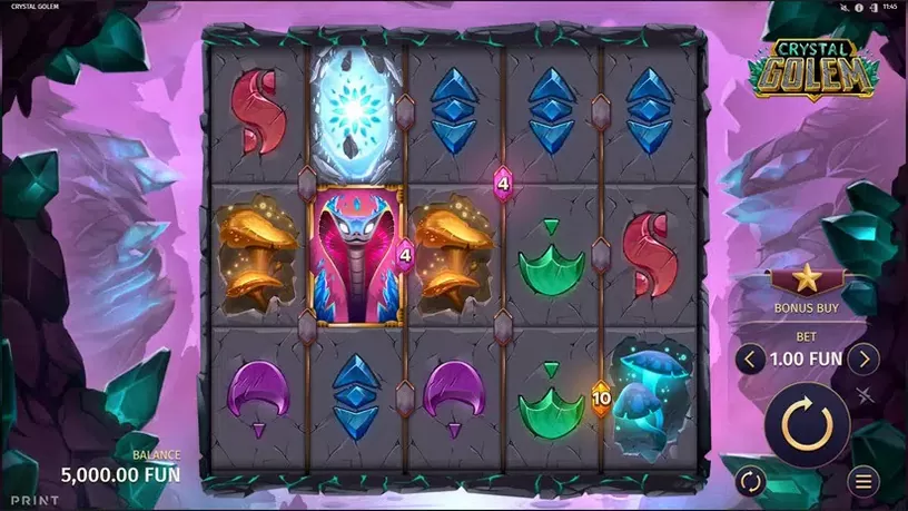 Crystal Golem slot screenshot 1