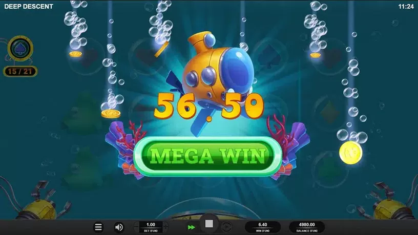 Deep Descent slot screenshot 4