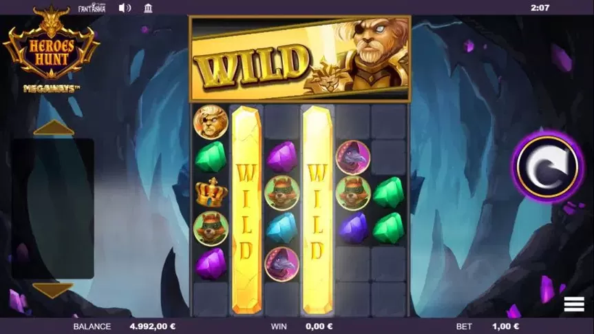 Heroes Hunt Megaways slot screenshot 3