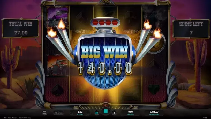 Hot Rod Racers slot screenshot 7
